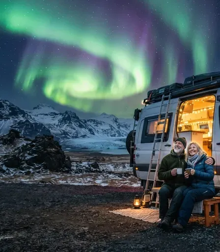 Auroras boreales, Islandia